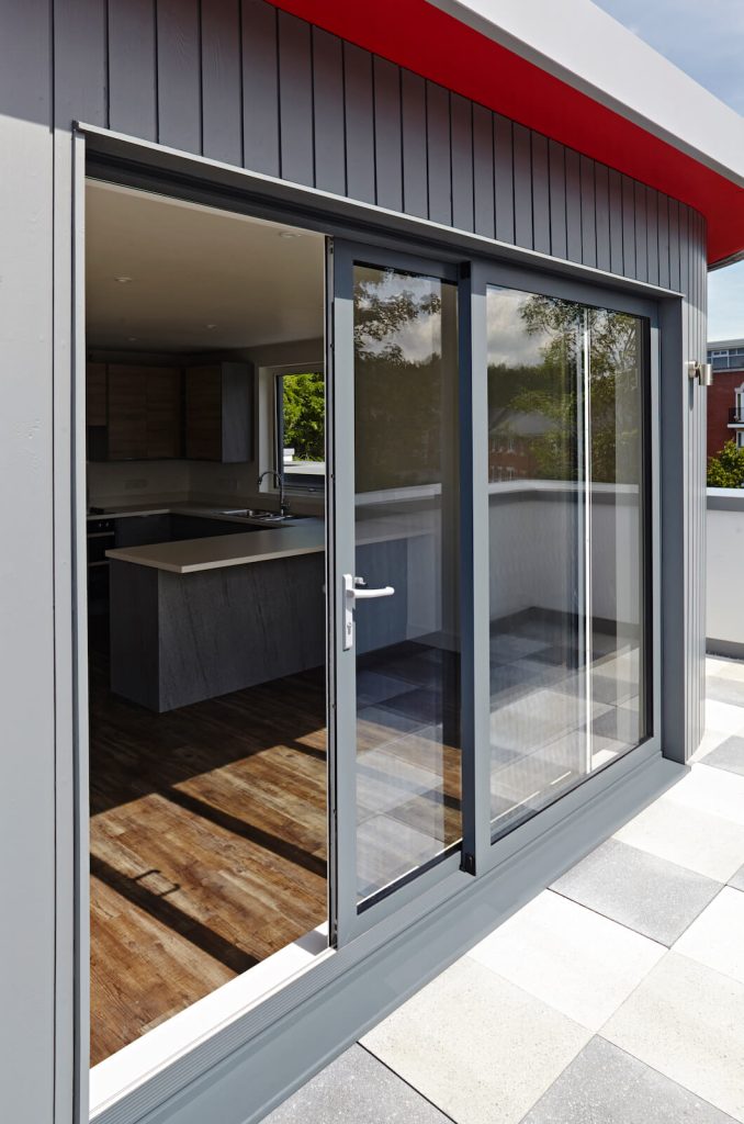 grey patio door